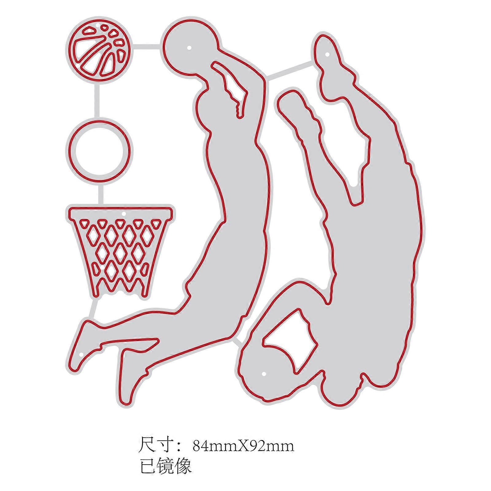 Basketball Player Basketball Player Pattern Decoration Template Reusable carbon steel Stencil
