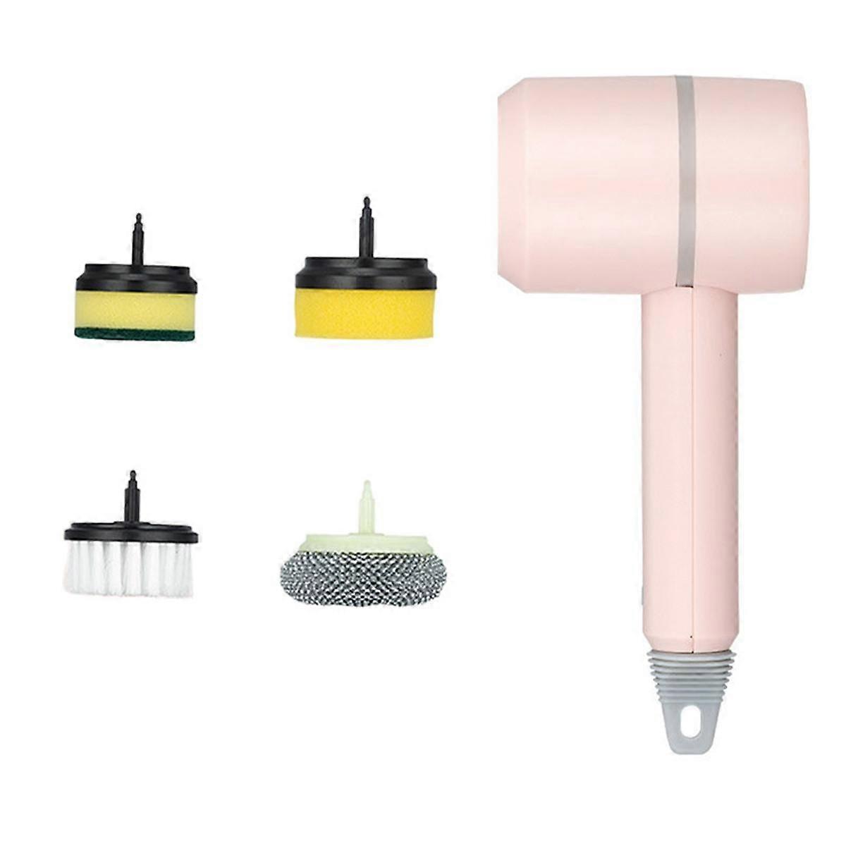 Multi-Function Electric Spin Scrub-BER Washing Brushes, Replaceable Rotating Head Powerful Cleaning