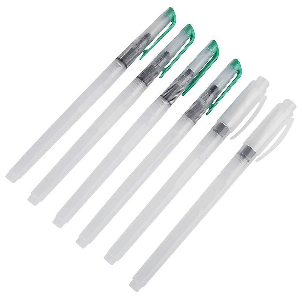 6PCS Water Color Large Capacity Soft Painting Brush Marker Watercolour Drawing Pens