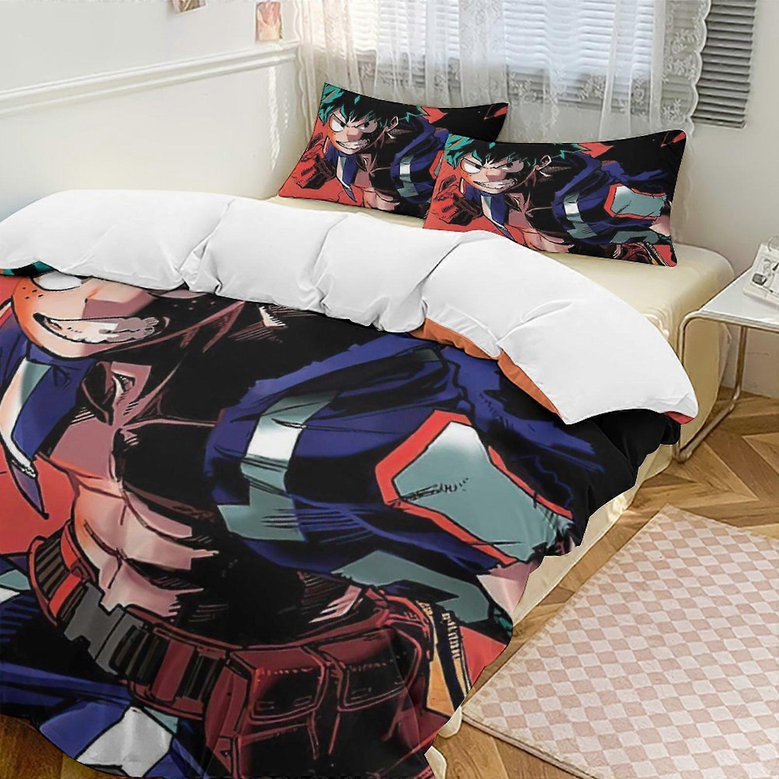v692 僕のヒーローアカデミアアニメ3点ツインベッドセット色あせに強いマイクロファイバーio692