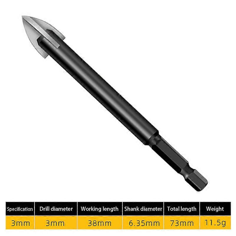 1 Pcs Ceramic Tile Glass Drill Bits Multifunction Alloy Hex Shank For Chucks Bit Holder