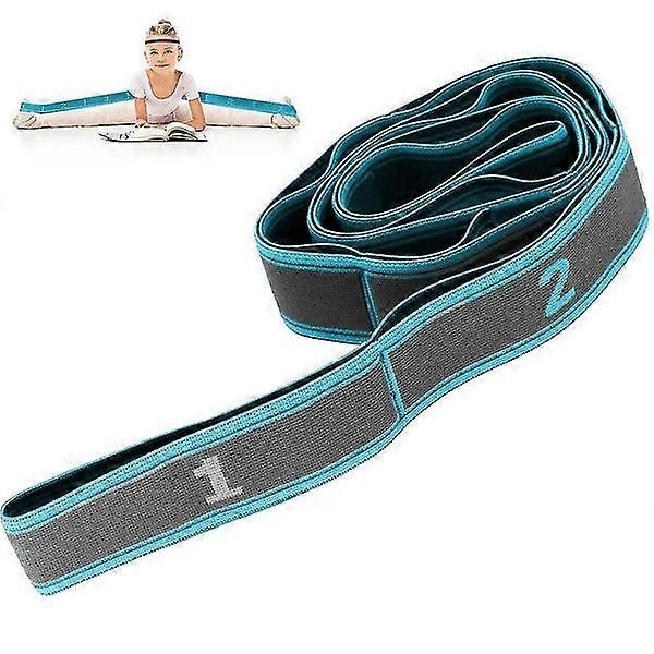 Bran Yoga Strap, Stretching Strap With Loops For Flexibility, Multi-loop Stretch