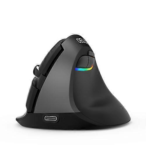 DELUX M618Mini Colorful Wireless Luminous Vertical Mouse Bluetooth Rechargeable Vertical Mouse