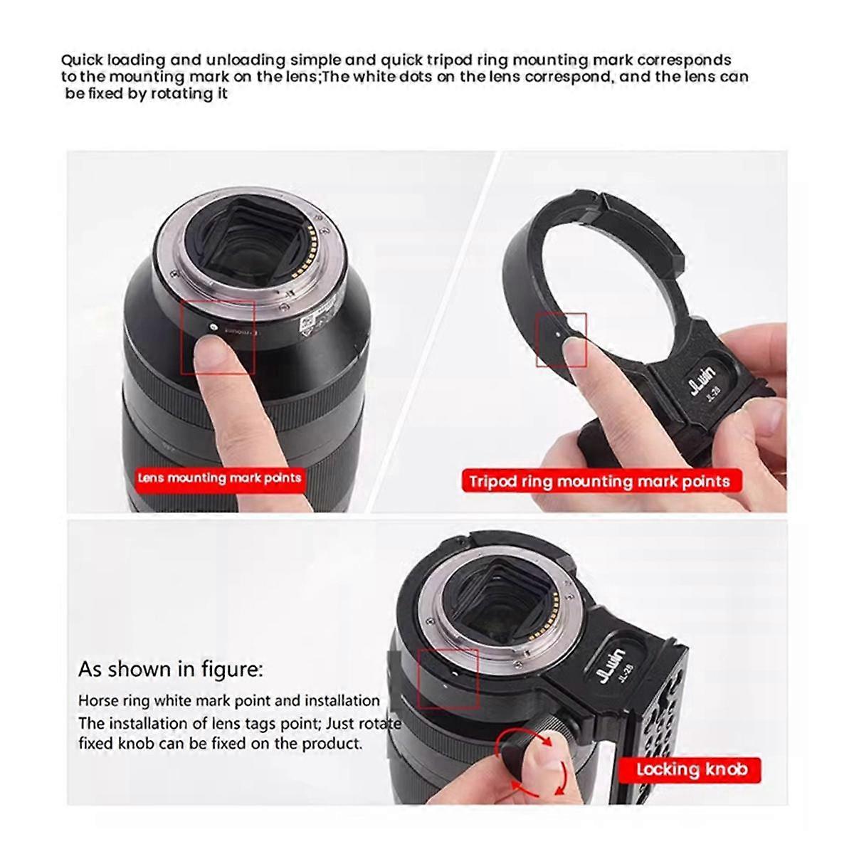 Lens Tripod Ring FE24-105/85mm/24mm FE135mm Mount for Portable Tripod Ring