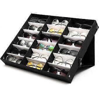 18 Pcs Sunglasses Organizer Glasses Display Storage Case Sunglasses Tray  Sunglasses Display Rack 18 Slots Glasses Organizer Box Glasses Holder Su