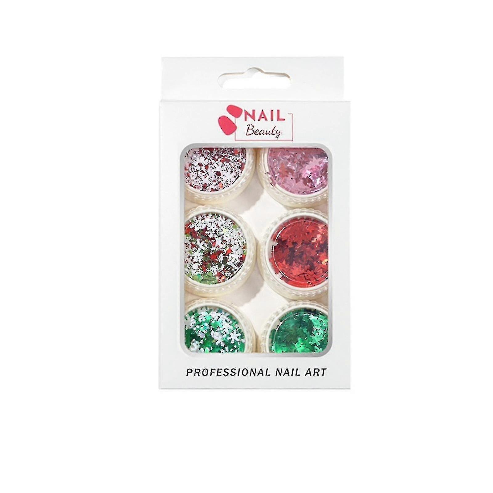 Nail Art Sequins Autumn And Winter Snowflake Sequins Christmas Sequins Ultra-thin Decorative Nail Mixed Patch