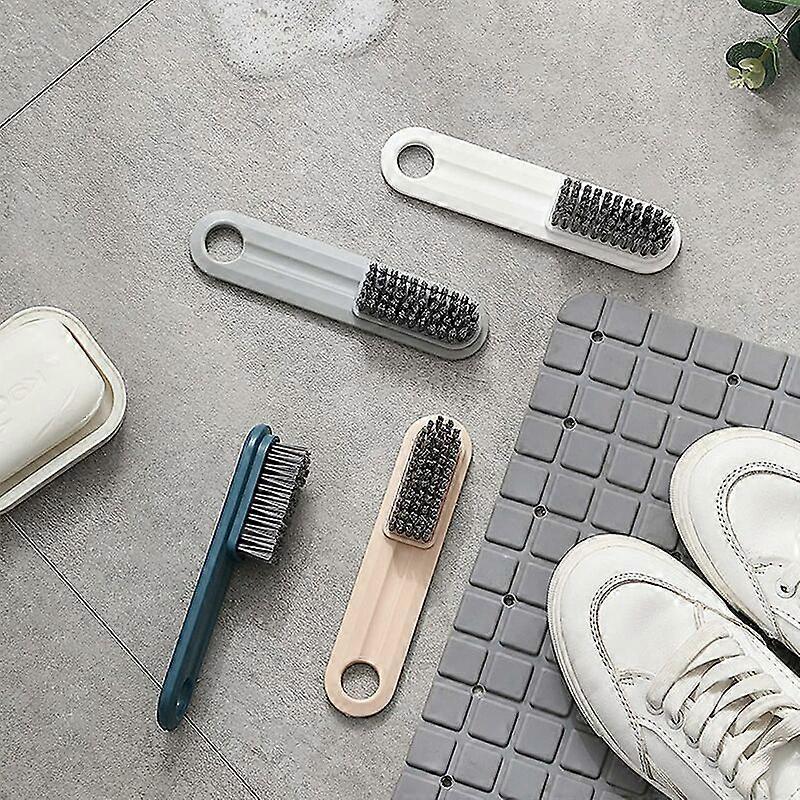 4pcs Decontamination Soft Bristle Clothes Brushes Plastic Handle Shoe Brush