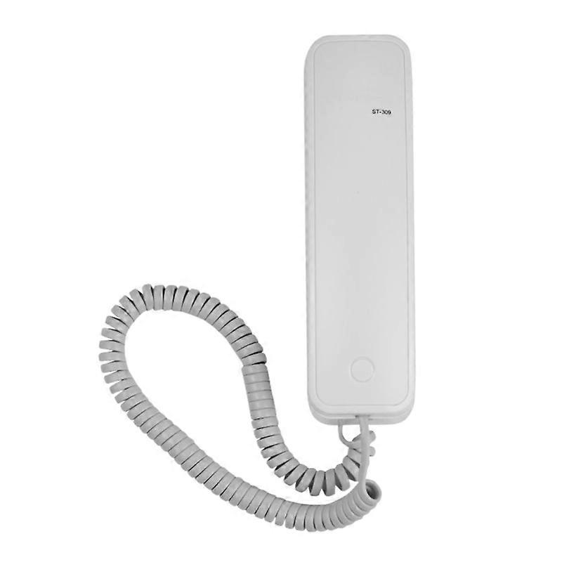 Corded Landline Telephone with Pause Redial Functions Easy to Install on Wall