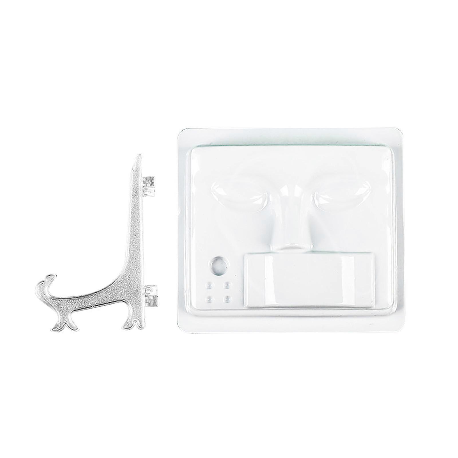Face Three-in-one Practice False Eyelashes Bottom Support Novice Grafting Eyelashes Beginner Display Board Tray Beauty Eyelashes Head Mold