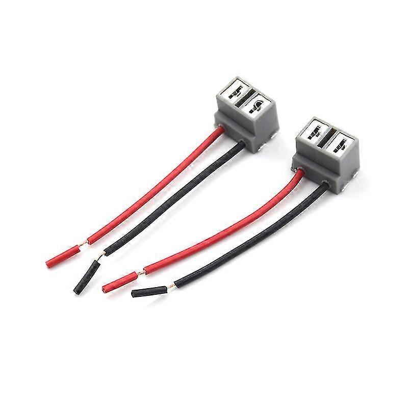 2pcs H7 2 Pins Headlight Repair Bulb Holder Connector Plug Wire Socket Hfmqv