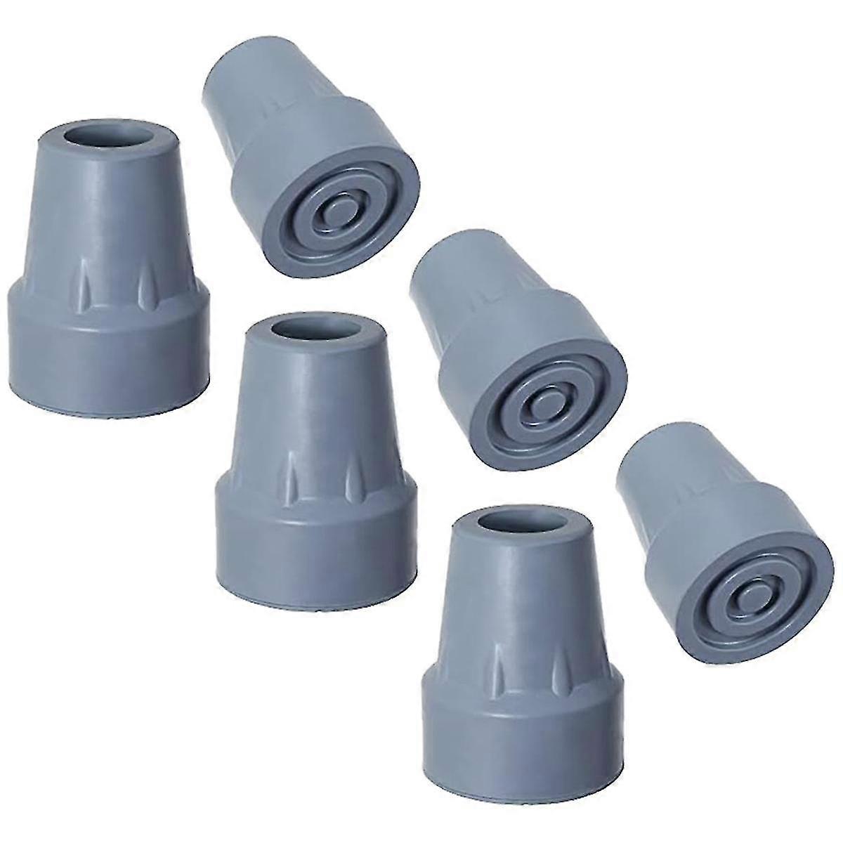 Embouts de béquille, embouts de canne en caoutchouc antidérapants robustes de 3/4 de pouce, embouts de pied de canne de rechange, coussinets de béquille