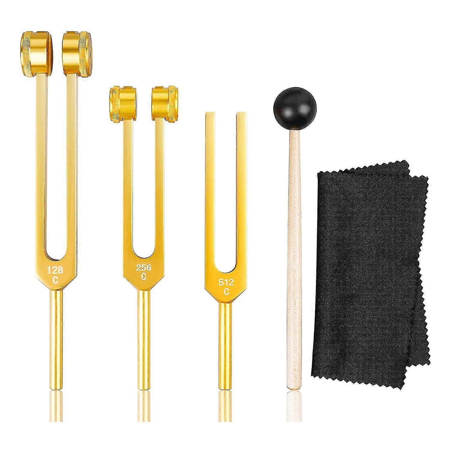 Tuning Fork Set (128hz, 256hz, 512hz) Tuning Forks For Healing Chakra For Healing, Sound Therapy, R