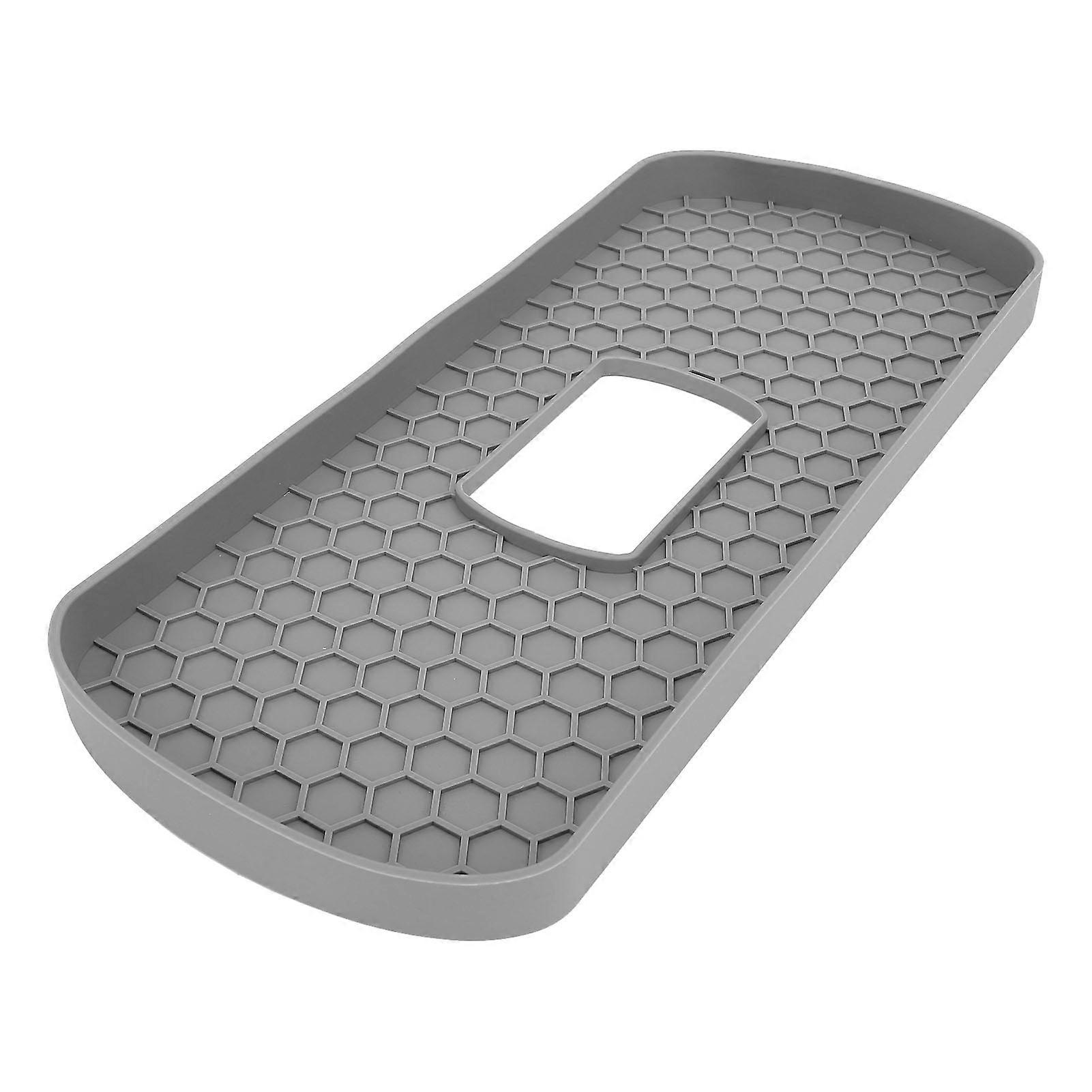 Silicone Toilet Tank Tray Universal Nonslip Bathroom Rack No Punching Toilet Tank Storage Holder for Perfume Toiletry Item Grey