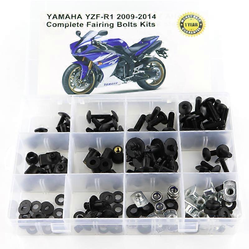 Για Yamaha YZF-R1 YZF R1 2009-2014 Μοτοσικλέτα Πλήρης φέρινγκ Μπουλόνια Κιτ Παξιμάδια Σώμα Βιδωτά κλιπ Βίδες Χάλυβας