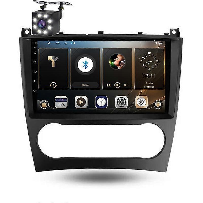 For Benz C Class W203 W209 C180 C200 2004-2011 Car Radio Multimedia Video Carplay Navigation GPS