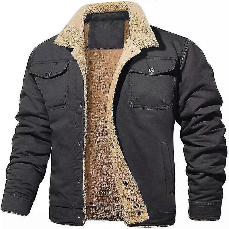 Winter Men's Bomber Jacket High-quality Male Plush Thicken Wool Jacket