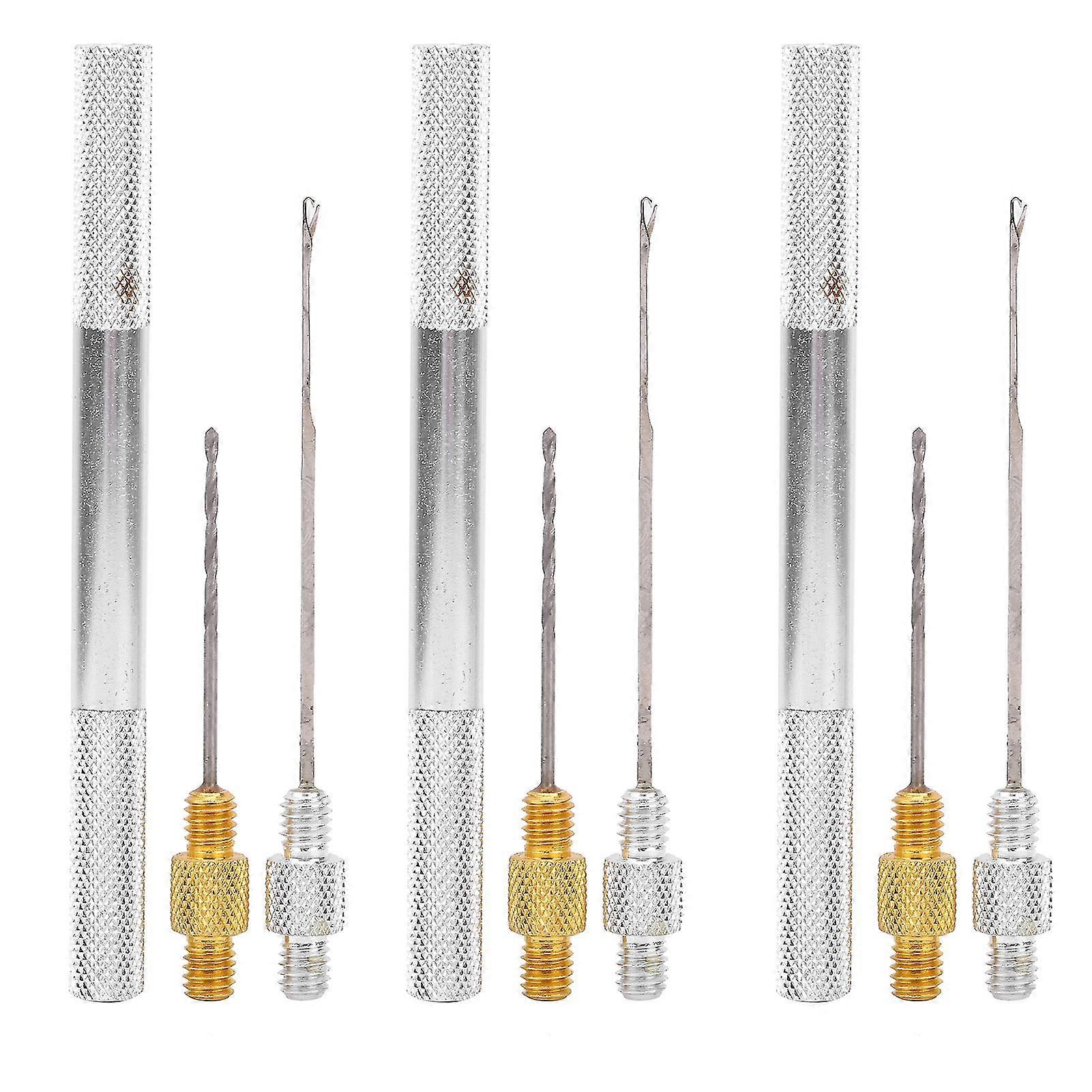 3 in 1 Combo Set - Aluminum Alloy Fishing Rigging Bait Needle Tool Fish Drill Kit