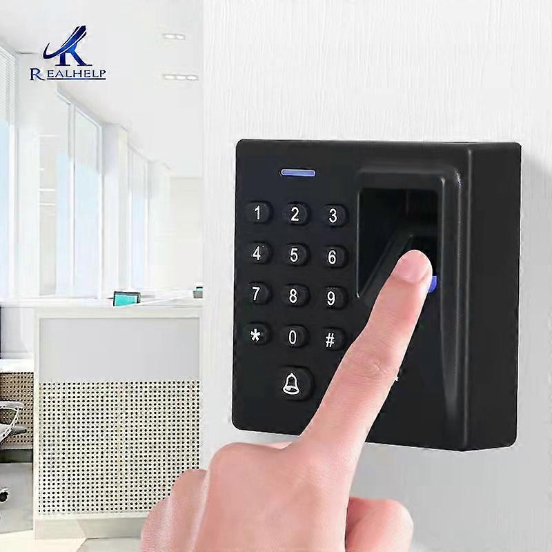 RFID Card Reader Fingsprint Access Control System NO Electric Strike Force Entrance Guard System And Power Supply