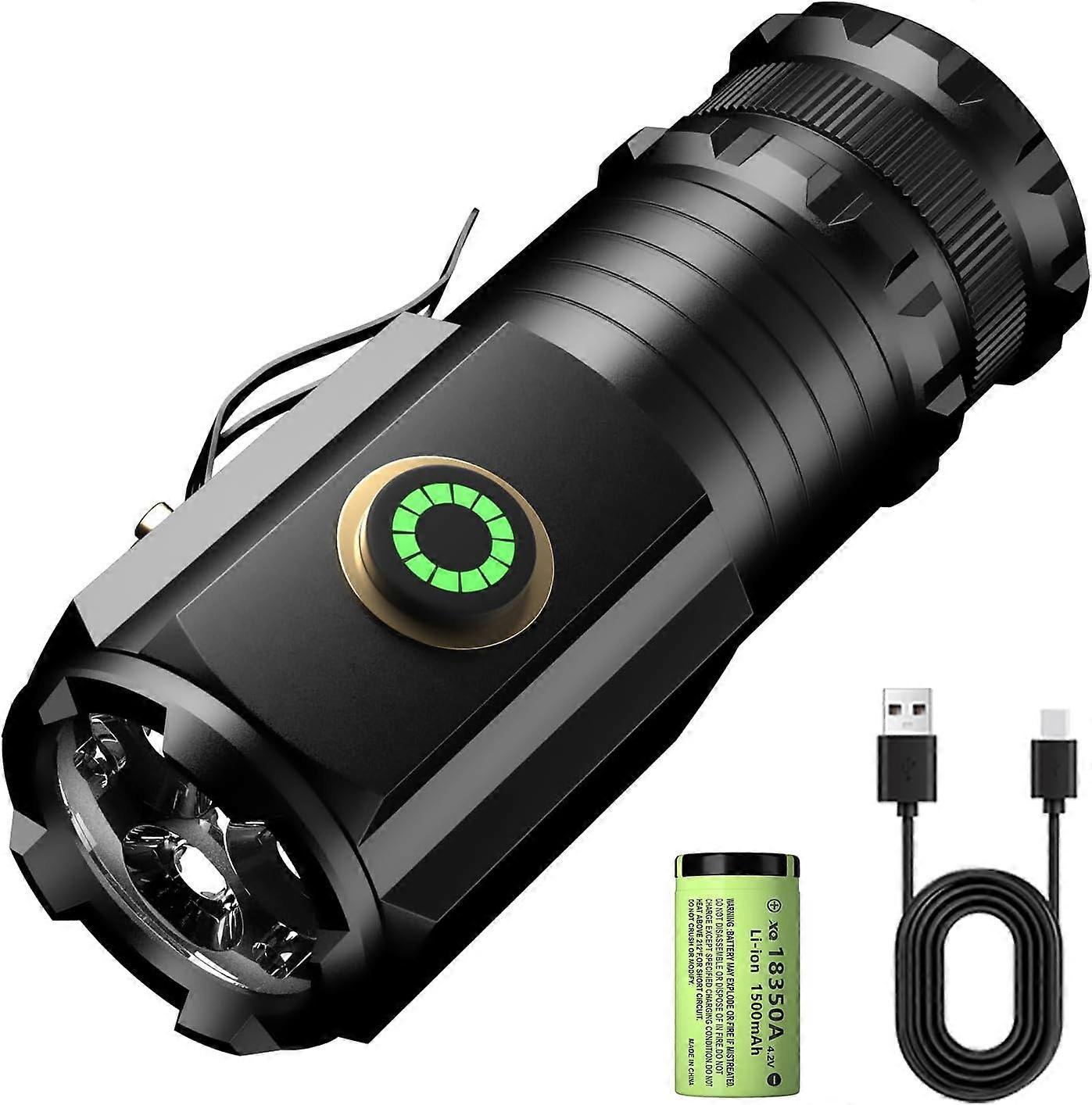 LED Torch Mini Extremely Bright,5 Light Modes,IPX6 Waterproof,for Camping,Hiking
