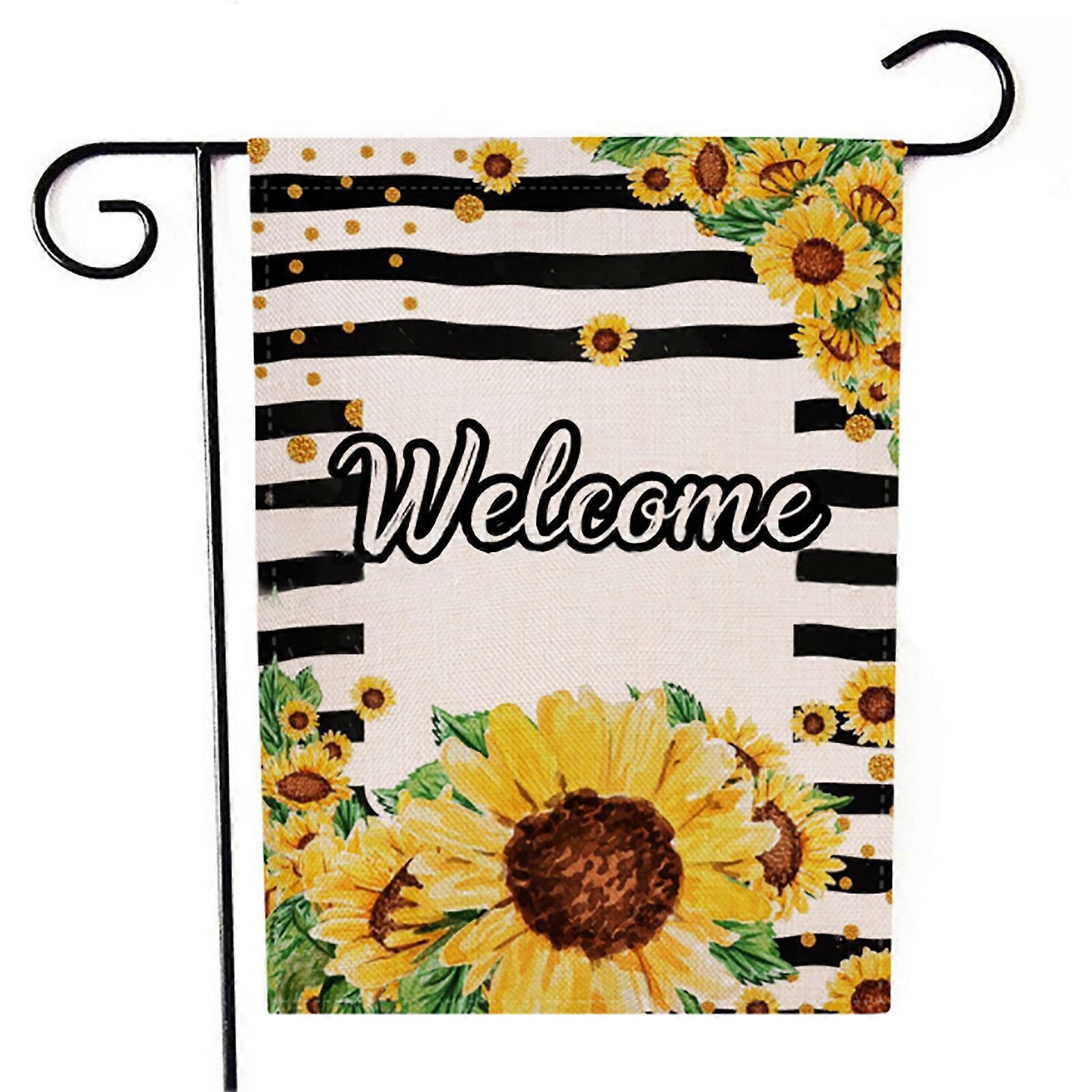 Minglan Sunflower Flag HOME Garden Flag Double Sided Pattern Artificial Flora