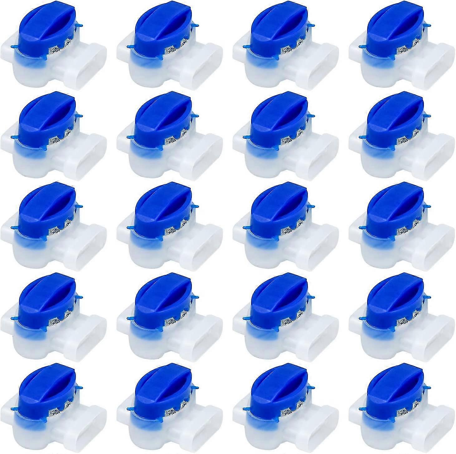 20 Pcs Resin Filled Cable Connectors, Waterproof Cable Connector 3 Wire Connection Terminal For Automower Robot Lawn Mower