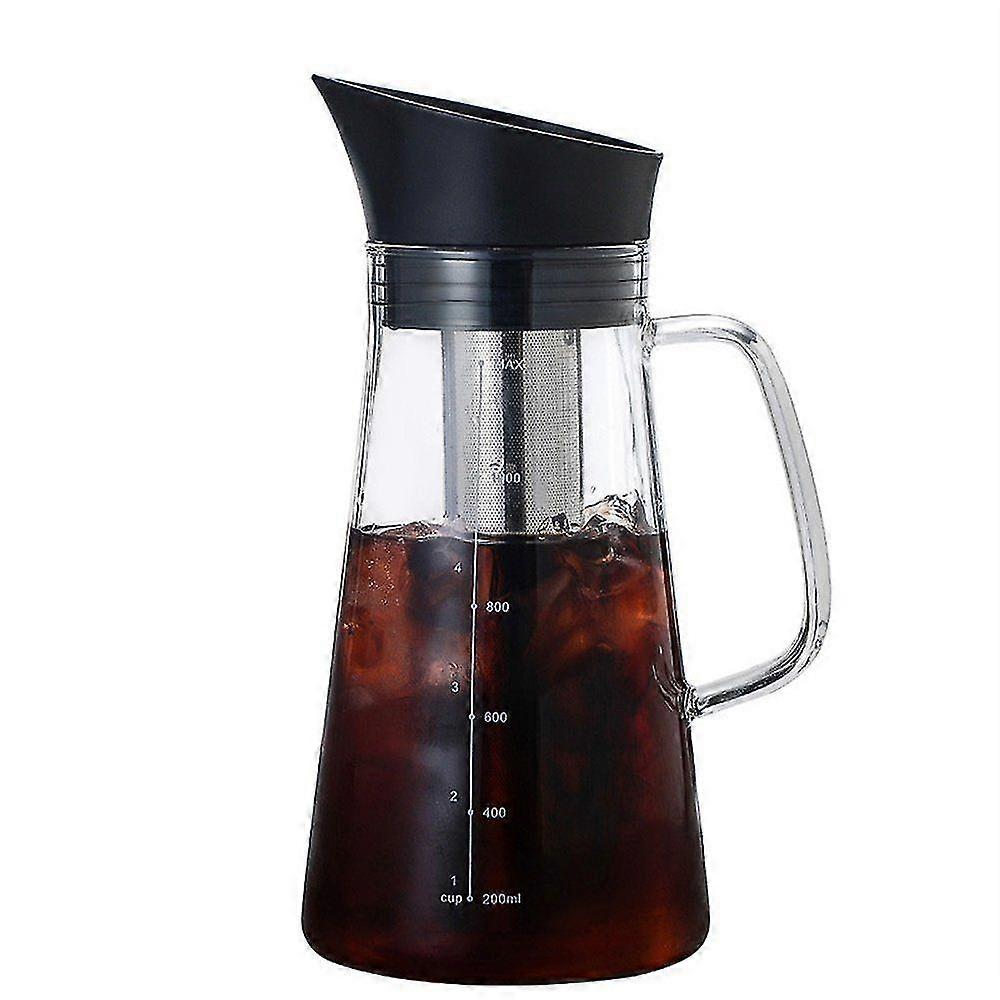 Machine à café infusée à froid avec balance (1200ml), cafetière 1.2l