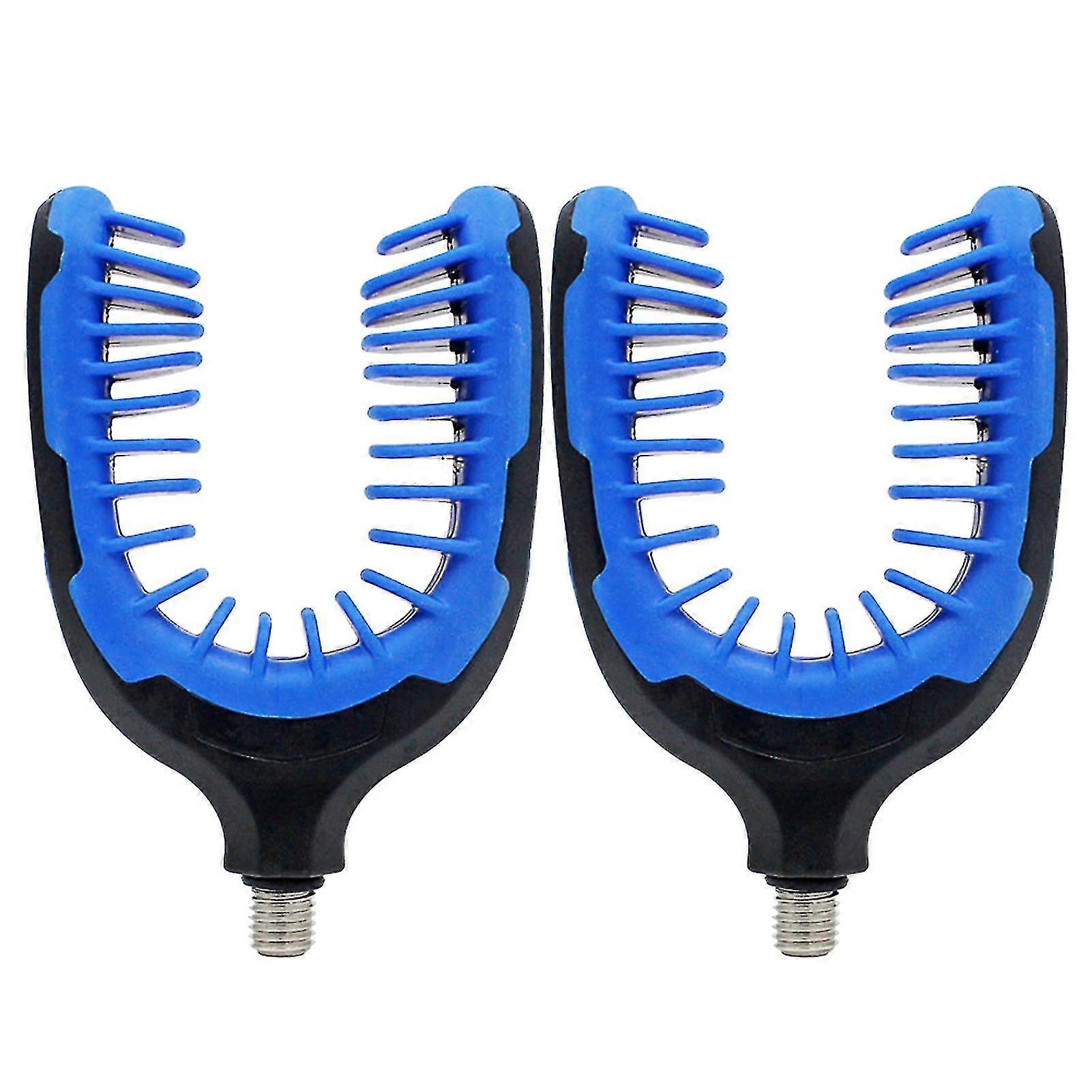 2pcs Pratique U Shape Accessoires de pêche Stable Rod Rest Head TPR Léger
