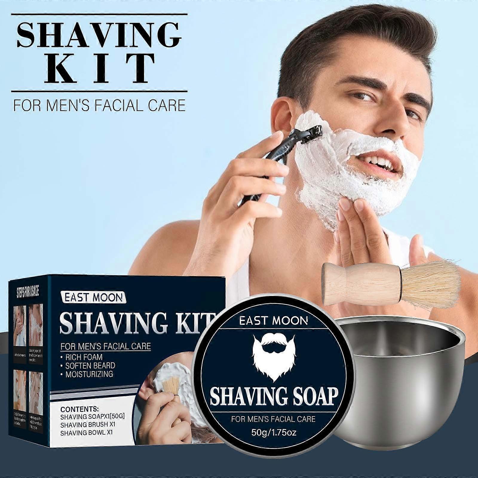 Men's Shaving Soap Set Facial Care Foaming Shaving Foaming Soap