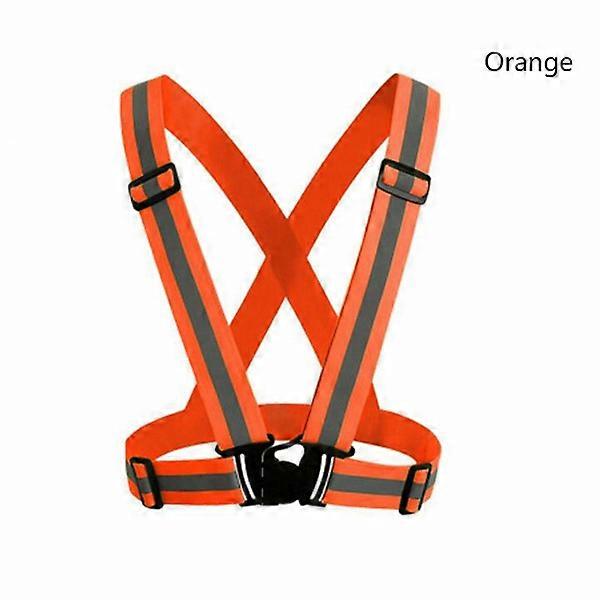 Visibility High Adjustable Reflective Vest Gear Strap Jacket Runner