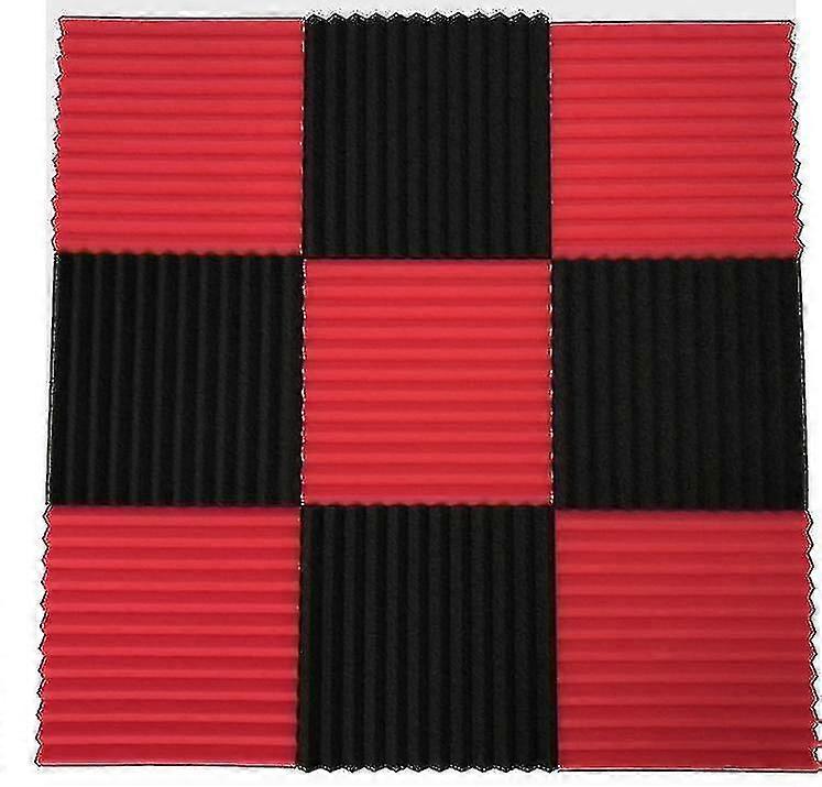 12pcs 300x300x25mm الصوتية رغوة الصوت العزل لوحات لKTV بار عازل للصوت استوديو أسافين