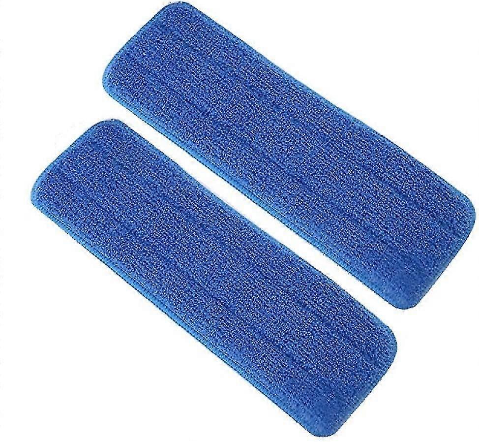 2pcs Microfiber Cleaning Flat Mop Replacement Cleaning Cover Blue