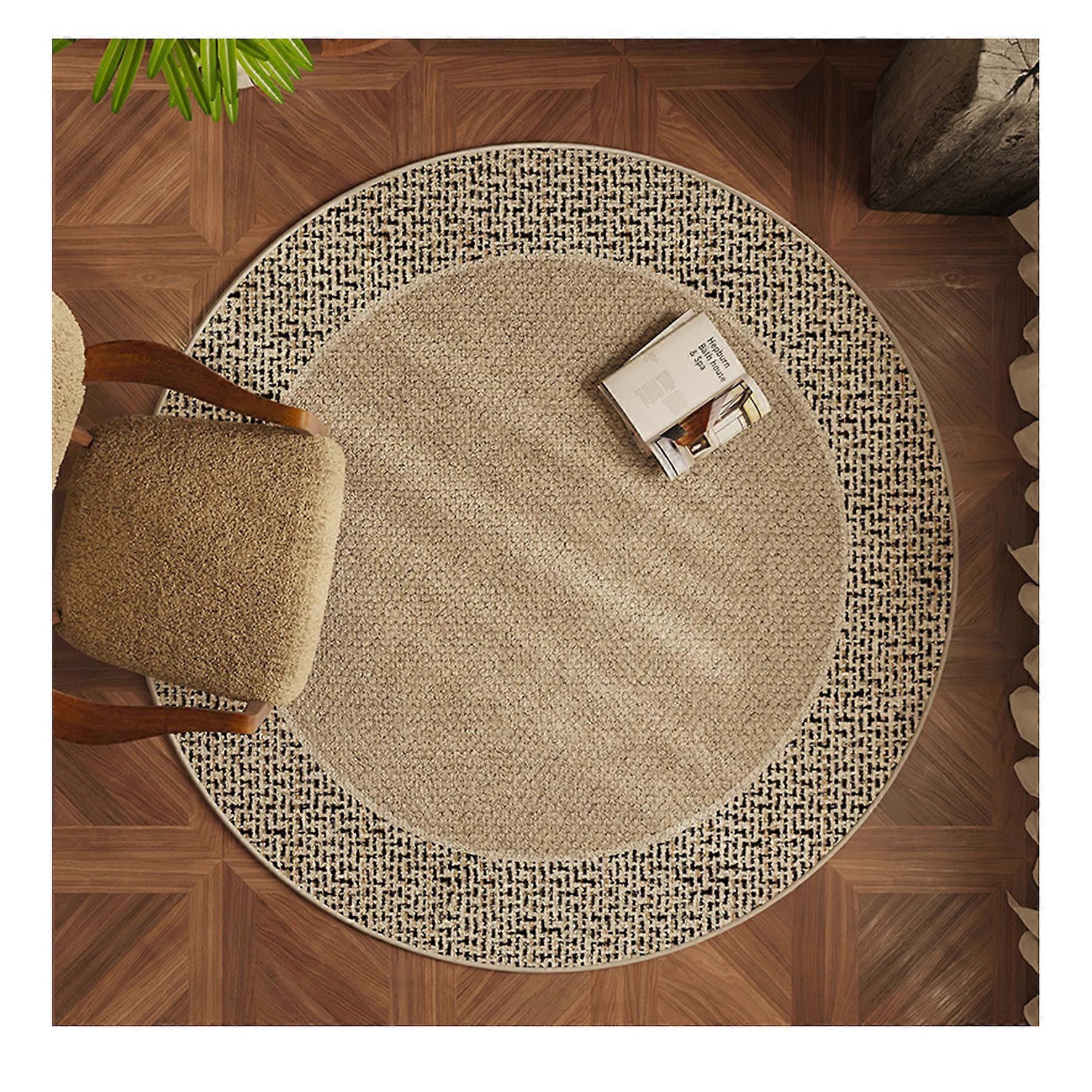 Soft Round Area Rugs for Bedroom Dining Room