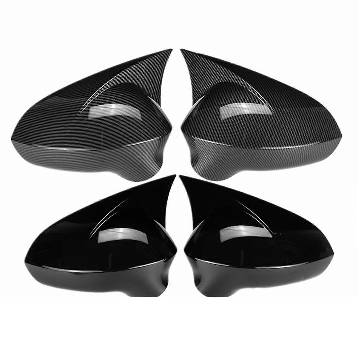 Pair Add on Side Wing Mirror Cover Rearview Mirrors Caps For Seat Leon MK2 1P facelift / Ibiza MK4 6J / Exeo 3R 2008-2017