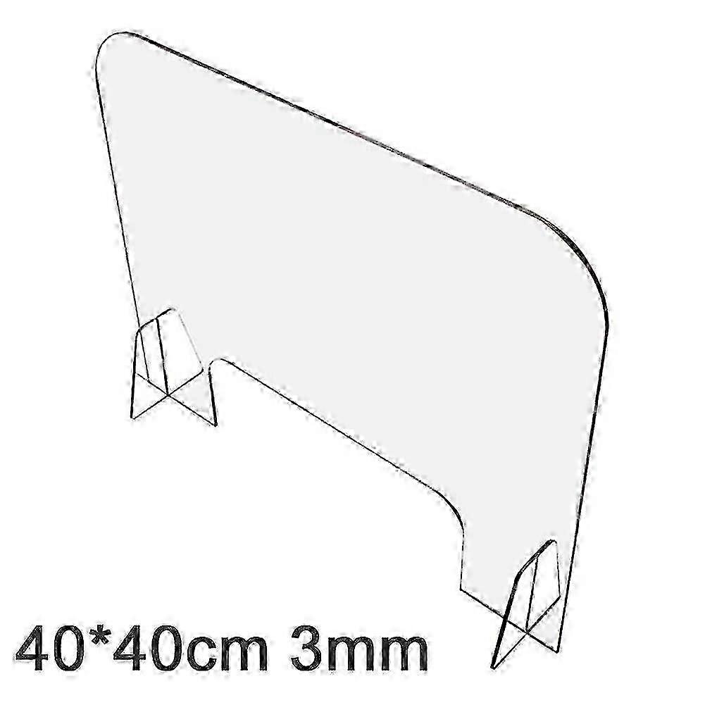 Gjennomsiktig akryl anti-nys dråpeisolasjonsplate for disk/skrivebord