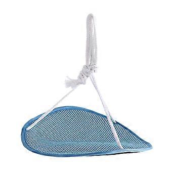 Reptile Swing Hammock for små kjæledyr - Komfortabel, slitesterk og plassbesparende blå mesh