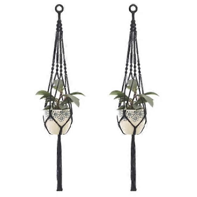 2pcs Macrame Plant Hangers Hanging Planter Basket Style