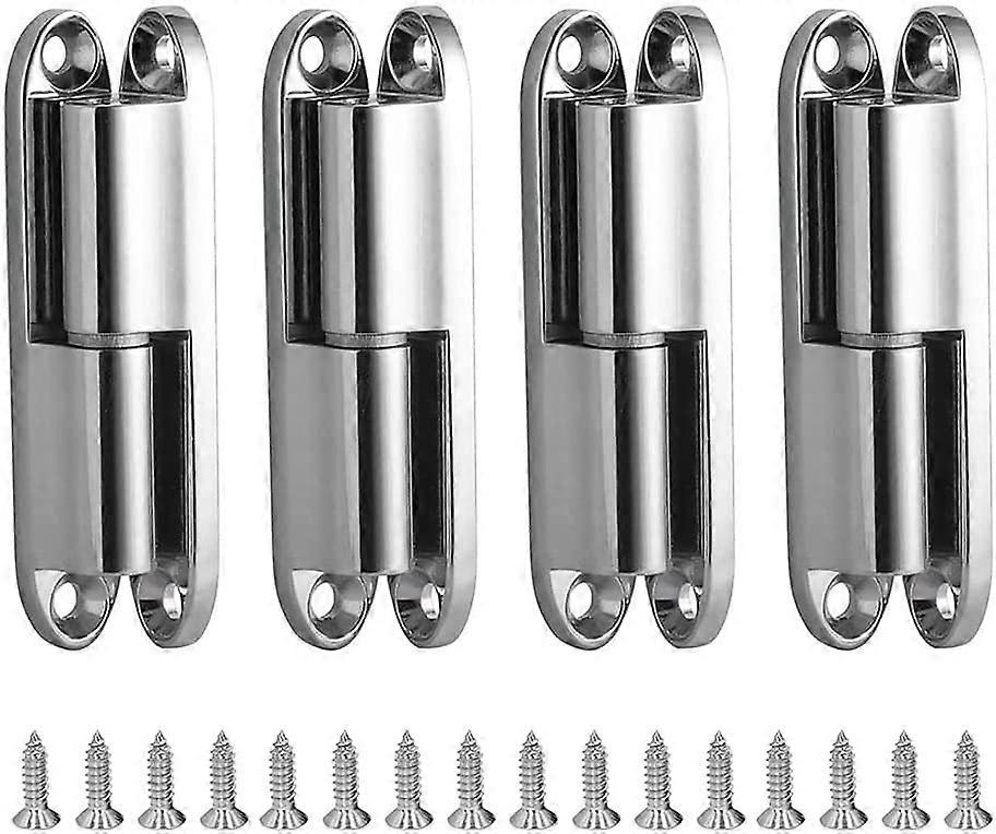 ציר דלת ארון, 4pcs צירי דלת עם ברגים ציר דלת נירוסטה נשלף, צירי דלת לריהוט הבית חומרה ארון בגדים מגן דלת