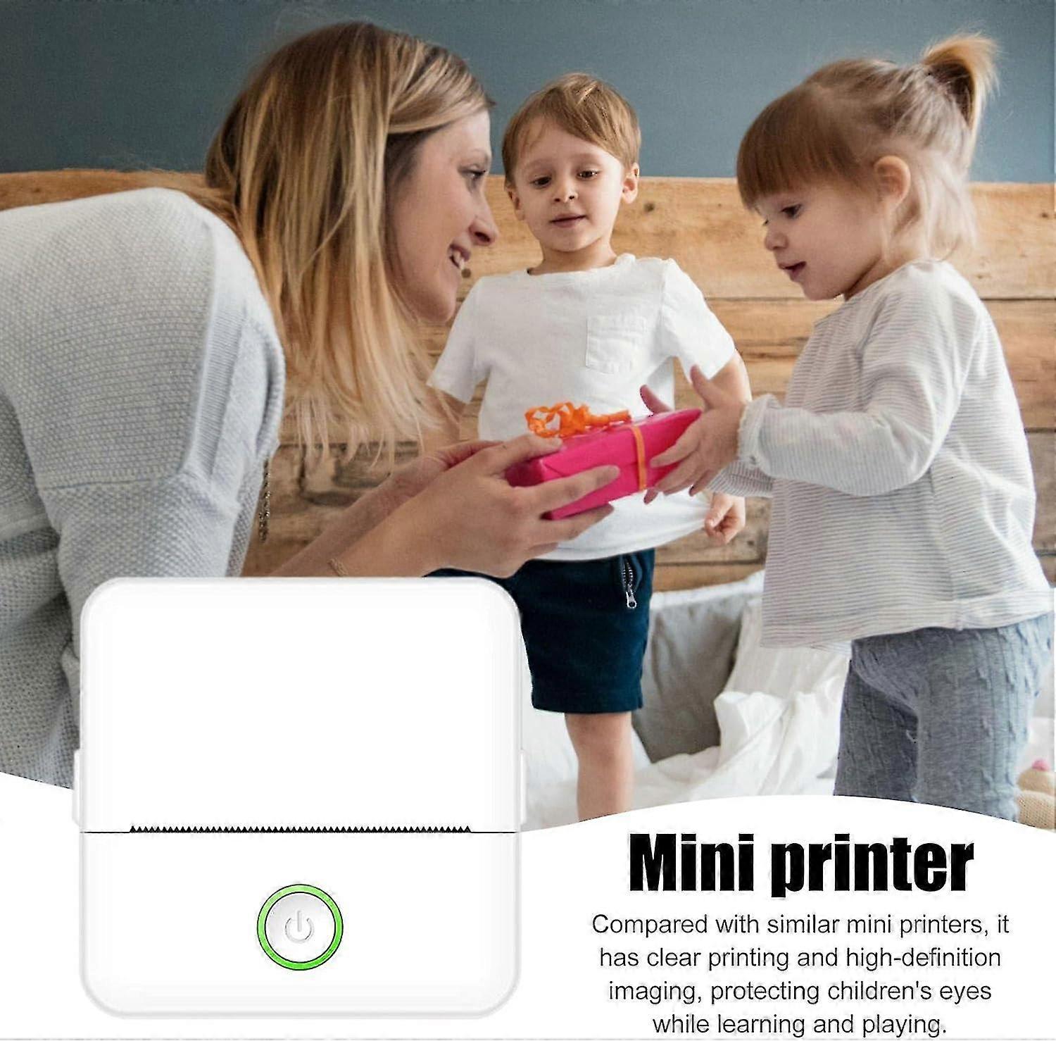 Wireless Mini Printer - Portable StickerNoteMemoPhoto Printer Machine (School, DIY Journal)