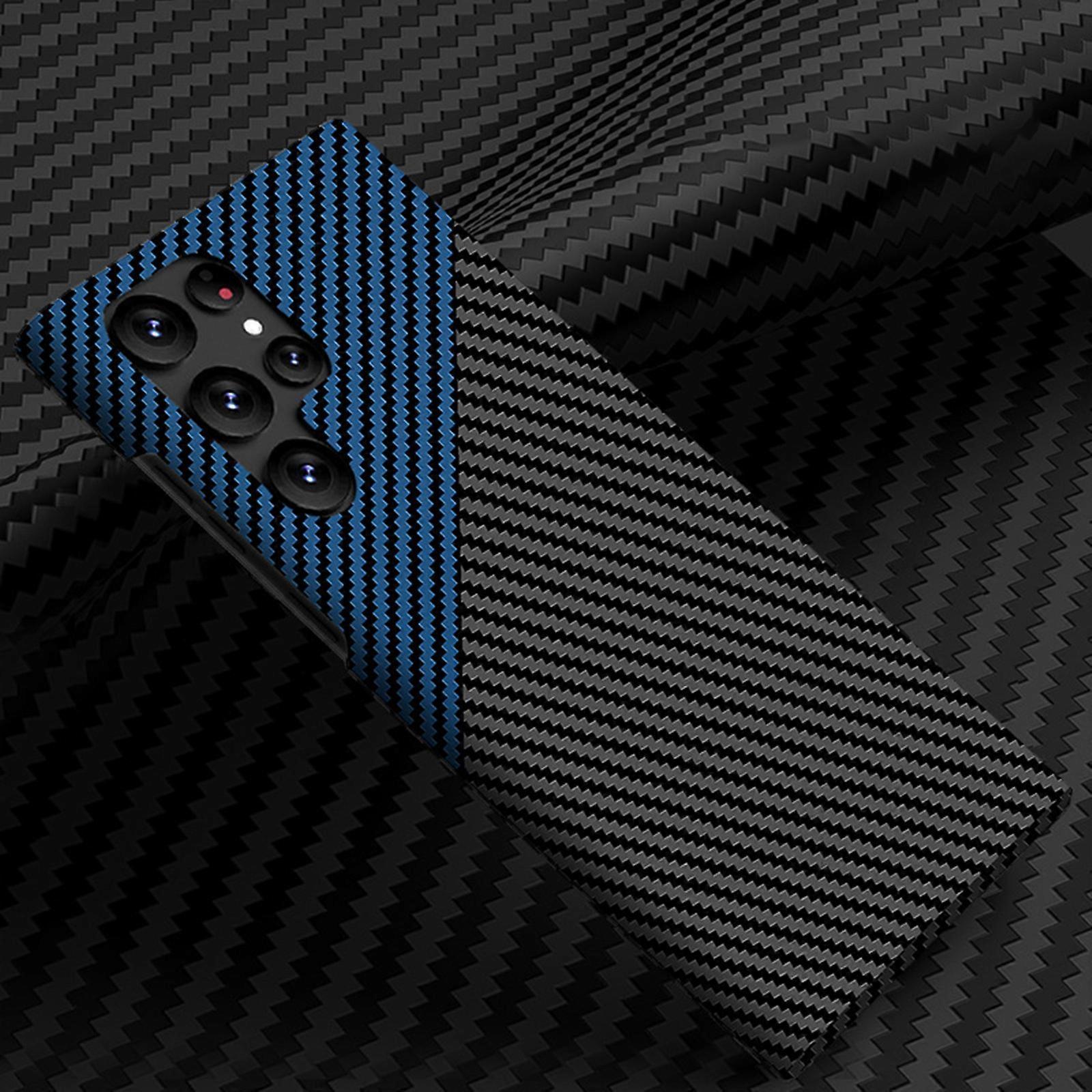 for Samsung Galaxy S24 Plus Case Carbon Fiber, Fiber Material Thin Slim Cover for Men Phone Cases Compatible Wireless Charging for S24 Plus Case