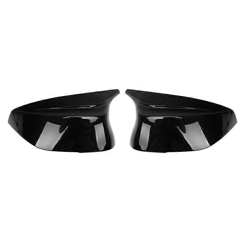 Glossy Black ABS Side Rear View Mirror Cover Replacement Ox Horn for Q50 Q60 Q70 XQ30 SQ50 2014-201