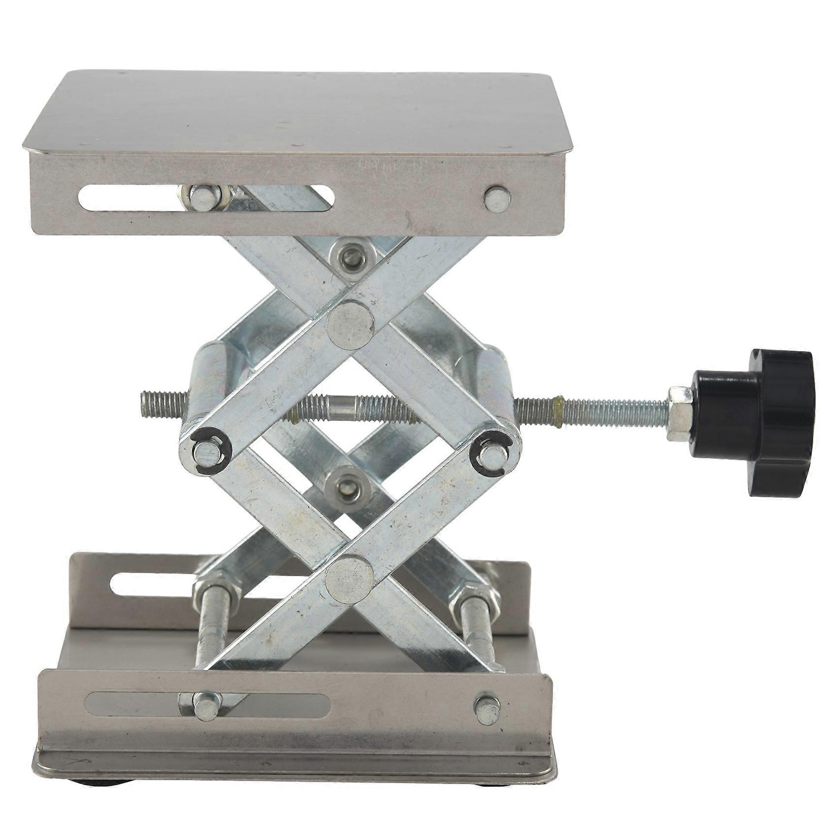 Scientific Lab -100 x 100mm Stainless Steel Lab Stand Table Rack Scissor Lab- Lifter for Science Ex