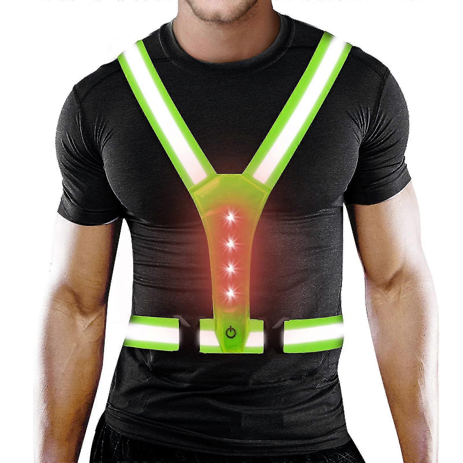 Reflective Running Vest, Led Sports Reflective Vest For Running, Reflective Running Gear Suitable For Men/women