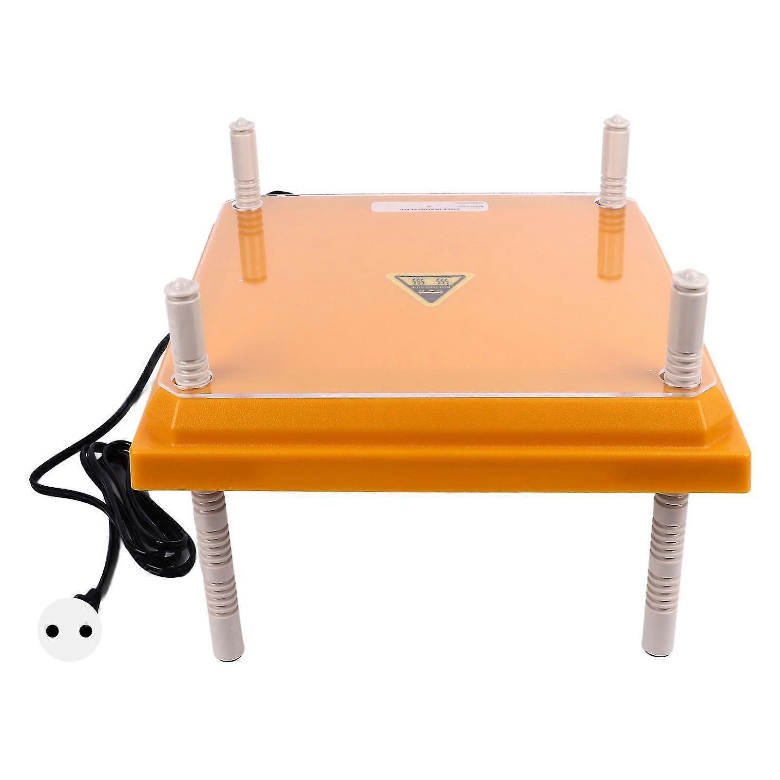 Chick Brooder Heating Plate 12.1x12.1in Yellow Adjustable Angle for 15 Chicks Dustproof EU Plug