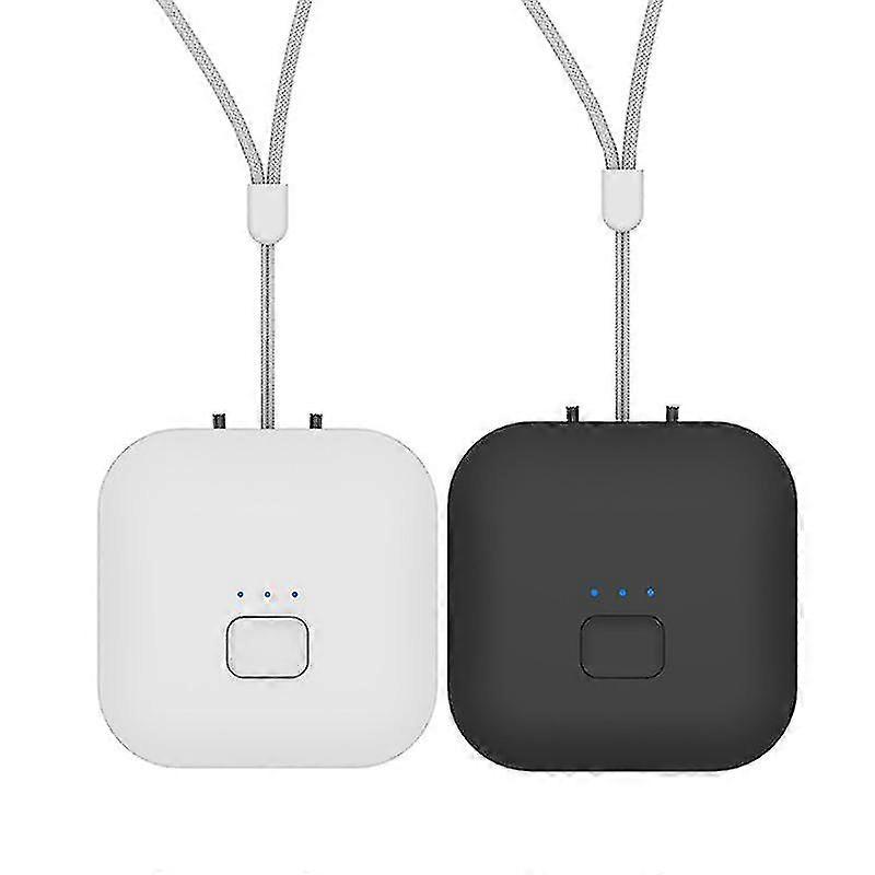 2 Pcs Mini 10 Million Negative Ion Generator Air Purifier Black+white