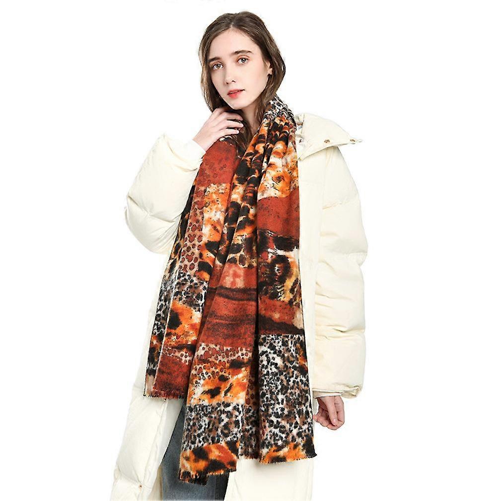 Herbst Winter Leopard Print Schal Pashmina Schal Mode Wraps für Dame