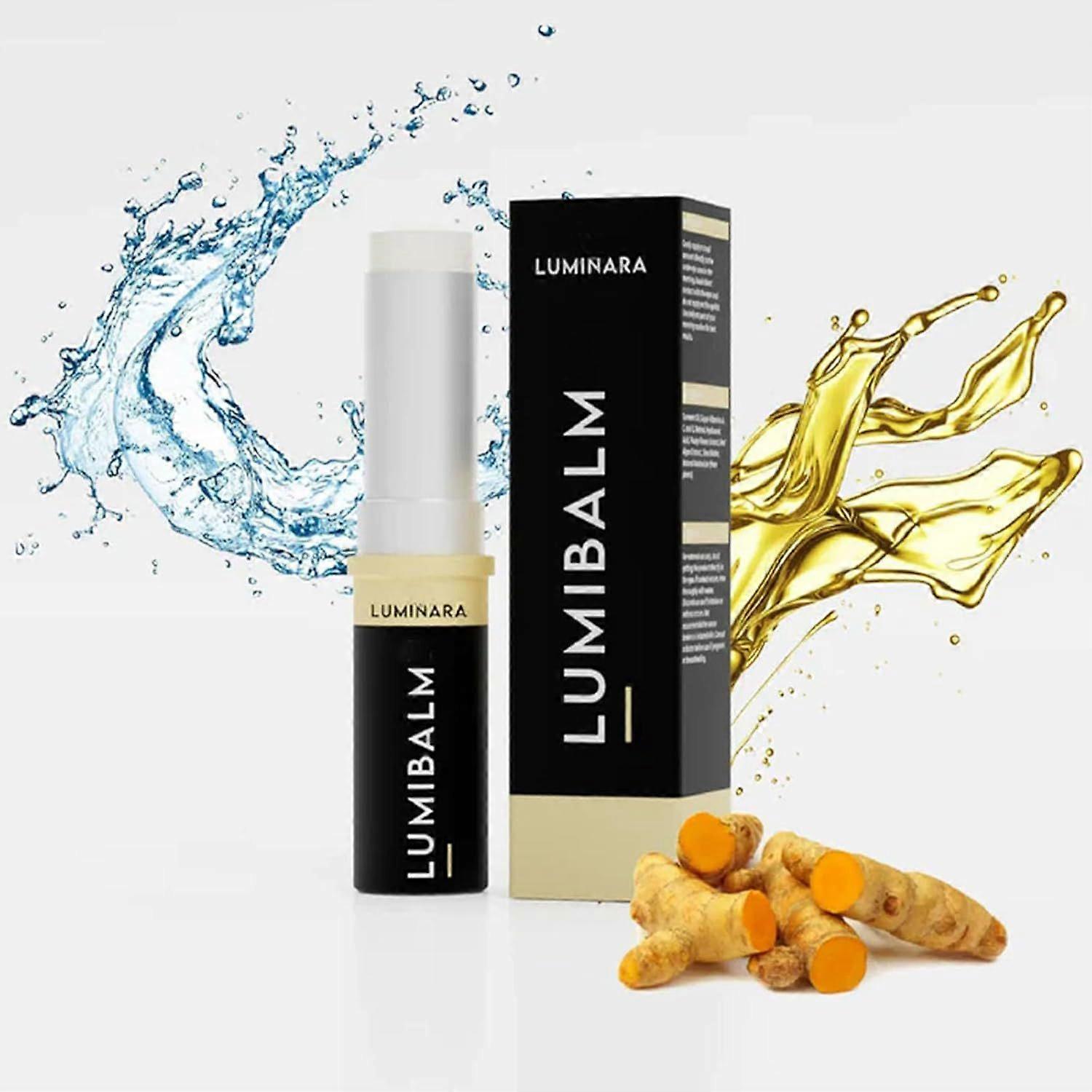 Bâton Lumibalm pour les poches sous les yeux Cernes, Curcuma et Bâton de sérum pour les yeux rétionnel, Bâton de crème pour les yeux anti-âge raffermissant, Réduire les ridules