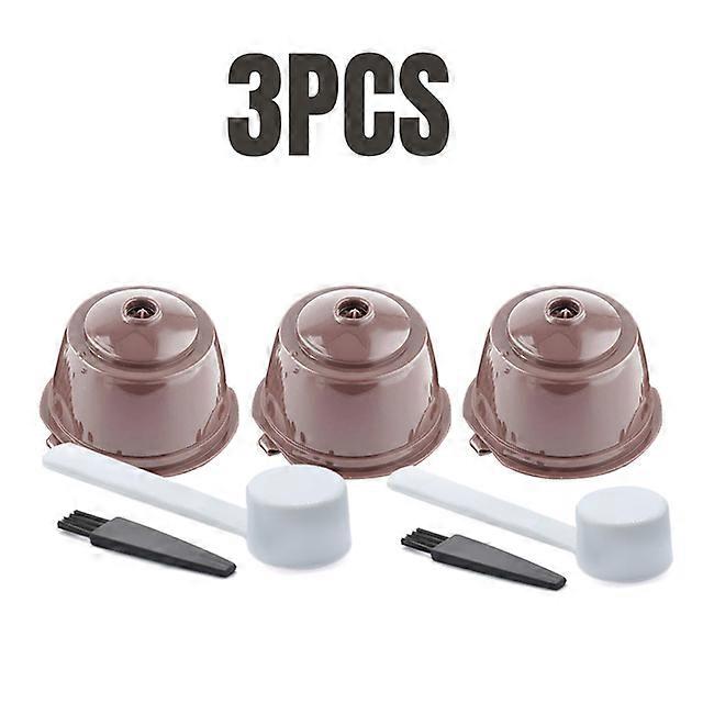 6/3PCS Reusable Coffee Capsule For Nescafe Dolce Gusto Machine Refillable Coffee Capsule Filter Cup Kit