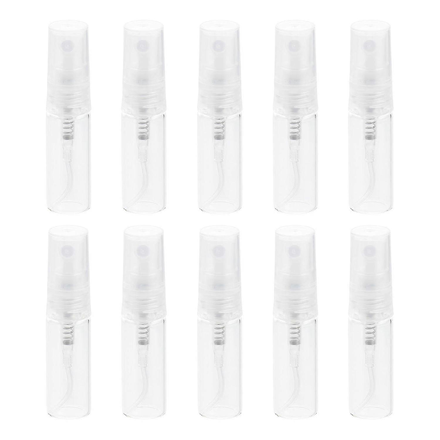 10pcs 3ml Perfume Bottles Transparent Refillable Portable Empty Containers Spray Bottles