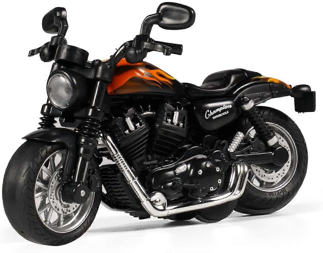 لعبة دراجة نارية صغيرة ، مع ألعاب خفيفة وموسيقية نموذج دراجة نارية ، ألعاب هدايا متوافقة مع الأولاد من 3 إلى 9 سنوات ، لعبة دراجات نارية متوافقة مع الأولاد (أسود)