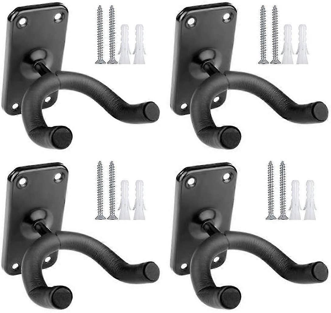 4 Pack Guitar Hook Wall Mount Bracket Guitar Hanger